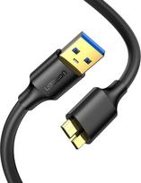 Ugreen US130 0.5m Juodas (Black) USB-A 3.0 - Micro USB-B kabelis