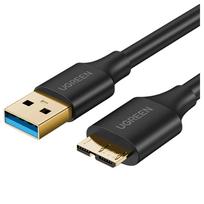 usb a usb b 3.0 - Ugreen US130 0.5m Juodas (Black) USB-A 3.0 - Micro USB-B kabelis - 2 nuotrauka