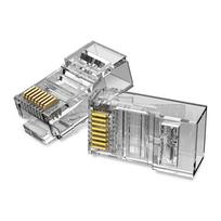 cat6 kistukas - Vention IDDR0-100 RJ45 Cat.6 UTP Kištukas Skaidrus (Transparent) 100 vnt. - 1 nuotrauka