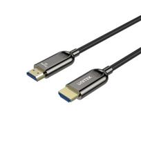 Unitek C11085GY01-15M HDMI 2.1 AOC optinis kabelis, 8K / 4K 144Hz, Juodas (Black)
