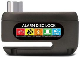 disko uzraktas - Beaster BS03ADL Stabdžių disko užraktas su signalizacija, juodas (Black) - 2 nuotrauka