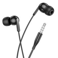 mikrofonas 3.5mm - Hoco M124 laidinės ausinės Jack 3,5 mm Juodos (Black) - 2 nuotrauka
