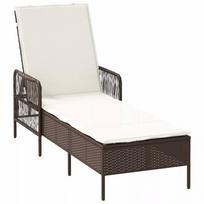 gultas ruda - Gultas vidaXL Saulės, rudas/kreminės spalvos (Brown/Cream) - 1 nuotrauka