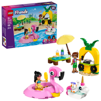senukai baseinai - LEGO Friends Unicorn & Flamingo Pool Party 42658 - 4 nuotrauka