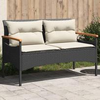 lauko suoliukai - Sodo suoliukas vidaXL, juodas (Black) - 1 nuotrauka