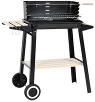 grill - GOODHOME BBQ LINE GRILL VEŽIMĖLIS Juodas (Black) - 2 nuotrauka
