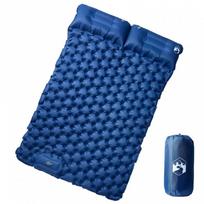 savaime prisipuca - vidaXL Savaime prisipučiantis dvivietis stovyklavimo čiužinys, mėlynas (Dark Blue) - 2 nuotrauka