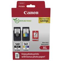 Canon CRG PG-560XL/CL-561XL (3712C008) Rašalinių kasečių komplektas, Juodas (Black), Mėlynas (Cyan), Raudonas (Magenta), Geltonas (Yellow)