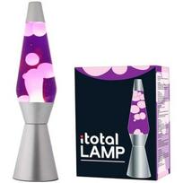 lavos lempa - iTotal Lava lempa 36cm, Sidabrinis (Silver), Violetinė (Purple) - 1 nuotrauka