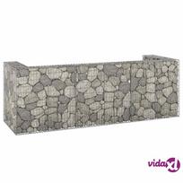 vidaXL Gabiono siena konteineriams, 325x100x110cm, plienas