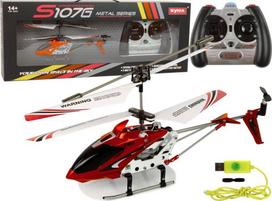 drono priedas - LEAN Toys Syma S107G nuotoliniu būdu valdomas sraigtasparnis, Raudonas (Red) - 2 nuotrauka