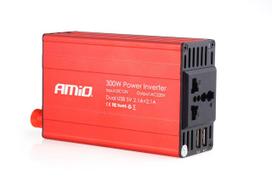 inverteris 300w - AMiO AMI-02470 Inverteris 12V/220V 300W/600W - 1 nuotrauka