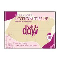 alijosius - GENTLE DAY Bamboo Lotion Tissue, nebalintos bambuko nosinaitės su alijošiumi ir glicerinu, 100 vnt. - 1 nuotrauka