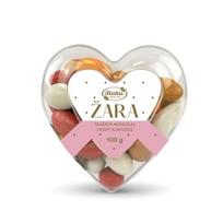 baltas sokoladas - Dražė ŽARA, širdelės formos dėžutė, 100g - 2 nuotrauka