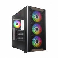 atx mid tower case - Montech XR Wood Black (Juodas) - 2 nuotrauka