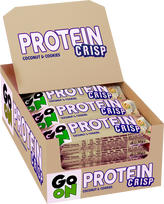 go on protein - GO ON baltyminis batonėlis PROTEIN CRISP, Coconut & Cookies, 45 g x 24 vnt. - 2 nuotrauka