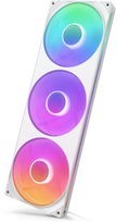 white 140mm fan - NZXT F420 RGB Core 420mm Baltas (White) - 1 nuotrauka