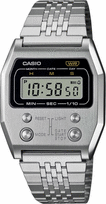 casop - CASIO A1100D-1EF Pilkas (Grey Silver) - 1 nuotrauka