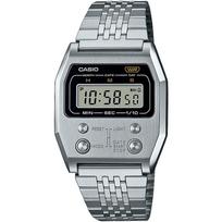 casop - CASIO A1100D-1EF Pilkas (Grey Silver) - 2 nuotrauka