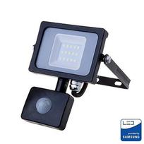lauko sviestuvas su davikliu 10w - V-TAC 10W LED prožektorius su judesio davikliu, 3000K (šiltai balta), juodas (Black) - 2 nuotrauka