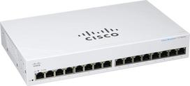 tinklo komutatoriai - CISCO CBS110 Unmanaged 16-port GE Switch | CBS110-16T-EU - 2 nuotrauka