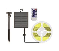 V-TAC LED juosta, 1,2 W/m, 4000K, IP67, 5 m, su saulės baterija ir nuotolinio valdymo pulteliu