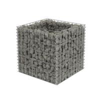 Gabiono vazonas, galvanizuotas plienas, 50x50x50cm, aukštas