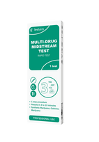 TESTERA kelių narkotinių medžiagų šoninio srauto testas, 1 vnt.