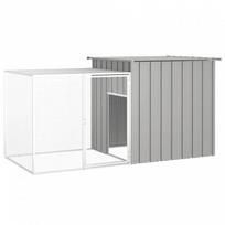 triusiu narvai - vidaXL triušių narvas 200 x 91 x 100 cm, pilkas (Grey) - 1 nuotrauka