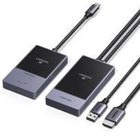hdmi laidas - Ugreen CM737 HDMI siųstuvas ir imtuvas Belaidis - Juodas ir Sidabrinis (Black and Silver) - 1 nuotrauka