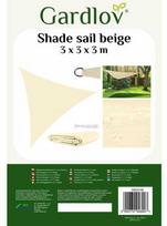 stogeliai pavesine - Gardlov 23146, Burė nuo saulės, 3 x 3 x 3 m, smėlio spalvos (Beige) - 1 nuotrauka