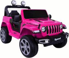 dvivietis elektromobilis - Dvivietis vaikiškas elektromobilis Lean Cars Jeep FT-938, rožinis (Pink) - 1 nuotrauka