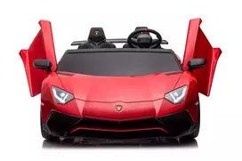 lamborghini elektromobilis - Dvivietis elektromobilis Lamborghini Aventador SV STRONG, raudonas (Red) - 3 nuotrauka
