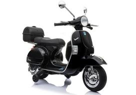 vespa motoroleris - Lean Cars Elektrinis vaikų paspirtukas Vespa, juodas (Black) - 2 nuotrauka