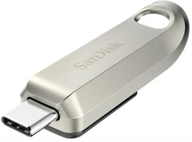 type c usb flash drive - SanDisk Ultra Luxe USB-C atmintinė 128GB Sidabrinė (Silver) - 2 nuotrauka