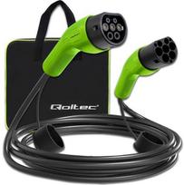 type2 - Qoltec 52473 EV Type 2 automobilio įkrovimo kabelis Juodas (Black) 5m - 2 nuotrauka