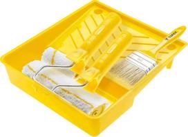 Topex Dažų rinkinys 18cm + volelis 10cm + kraikas + šepetys (20B806)