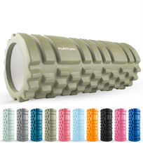 masazo volelis senukai - Tunturi Yoga Grid Foam Roller Masažo volelis 33cm, Žalia - 1 nuotrauka
