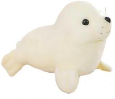 Lean Toys pliušinis žaislas ruonis, baltas (White), 24 cm