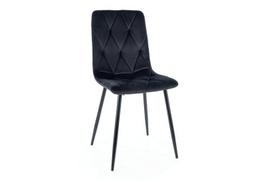 tom velvet kede - Valgomojo kėdė Signal Meble Tom Velvet, juoda (Black) - 1 nuotrauka