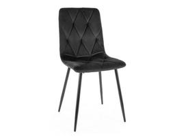 tom velvet kede - Valgomojo kėdė Signal Meble Tom Velvet, juoda (Black) - 2 nuotrauka