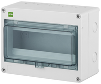 Elektro-Plast Hermetinis skirstomasis skydas HERMETICA RN 1x8+2, IP65, šviesiai pilkas (Light Grey)