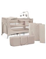 maniezas - Kelioninė lovytė-maniežas Kinderkraft Joy 2, Smėlio (Sand) - 1 nuotrauka