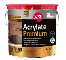 dregmei atsparus lubu dazai - Sienų ir lubų dažai Vivacolor Acrylate Premium, balta (White), 2.7 l - 1 nuotrauka
