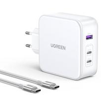 Ugreen Nexode CD289 GaN tinklo įkroviklis USB-A/2xUSB-C 140W + USB-C laidas 1,5m