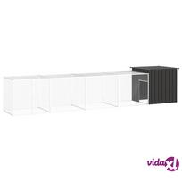 narvas visciukams - vidaXL narvas viščiukams Antracito (Anthracite) 500 x 91 x 100 cm - 3 nuotrauka