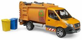 modely - BRUDER MB Sprinter šiukšliavežis, 02682 - 2 nuotrauka