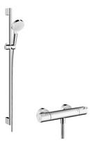 Dušo sistema su termostatiniu maišytuvu Hansgrohe Crometta Ecostat 1001 CL, chromas (Chrome)