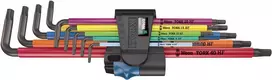 Wera 967/9 TX XL Multicolour L-formos šešiakampių raktų rinkinys, 9 vnt.