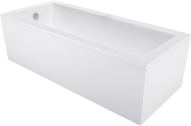 Mexen Cubik, 130 x 70 cm, stačiakampė, balta (White)
